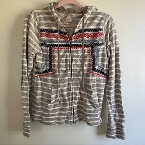 Lucky Brand full zip sweatshirt size S
